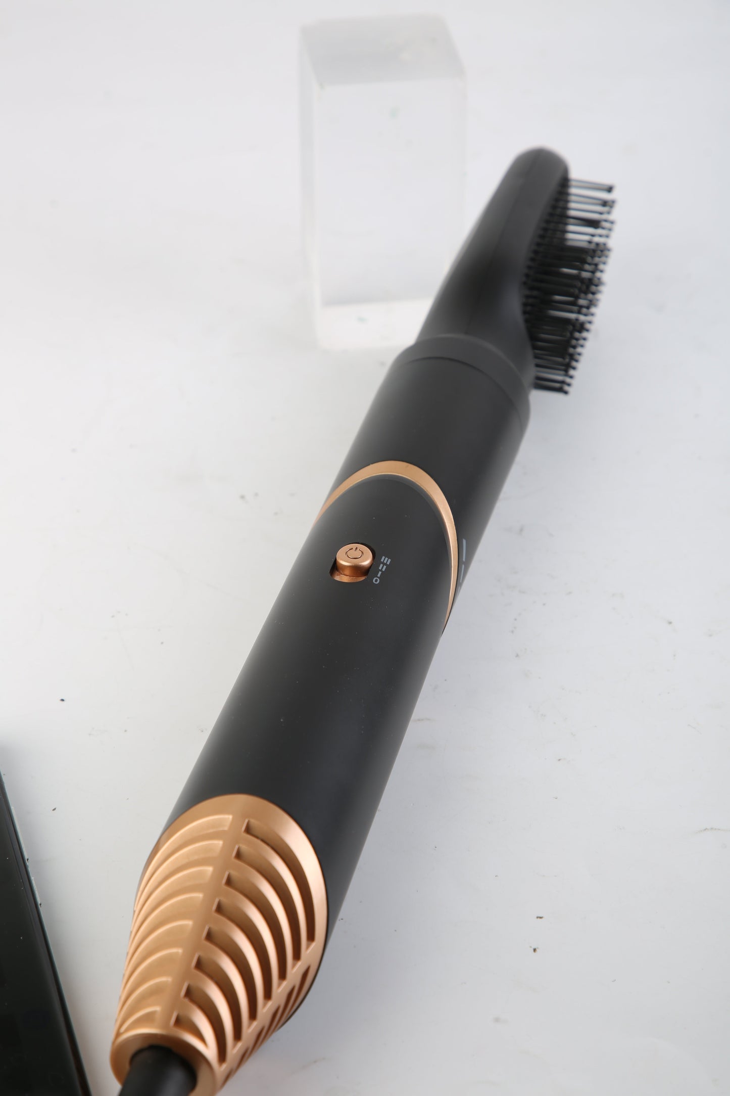 1Pc 5 In 1 Hot Air Styler Straightener Curler Dryer Automatic Wrap Styler Hair Dryer Brush Set With 3 Temp Settings ALCI Plug Glove Cable Tie 2 Alligator Hair Clips