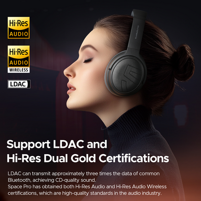 Space Pro Hybrid ANC Headset - Black