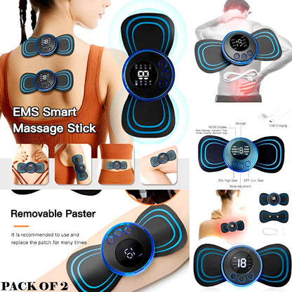 Mini Electric Massage Sticks with 8 Modes and 19 Intensity Levels