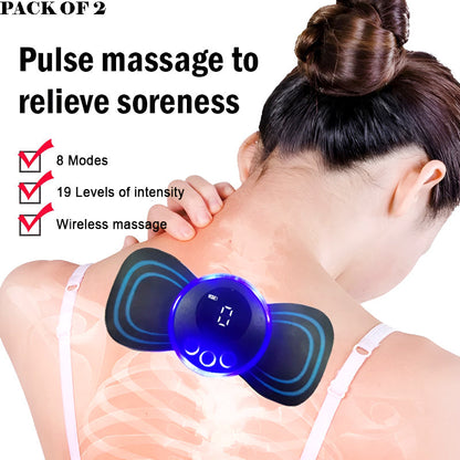 Mini Electric Massage Sticks with 8 Modes and 19 Intensity Levels