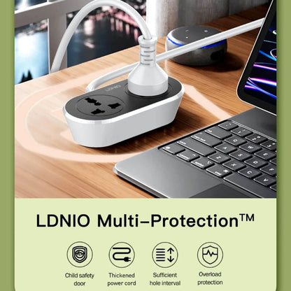 LDNIO SC-2018 10M 2 AC Outlet Universal Extension Power Socket